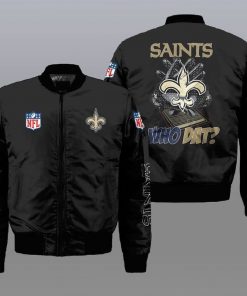 NFL Sport New Orleans Saints Bomber Jacket Design 3D Full Printed Sizes S - 5XL - NABU135