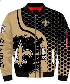 NFL Sport New Orleans Saints Bomber Jacket Design 3D Full Printed Sizes S - 5XL - NABU130