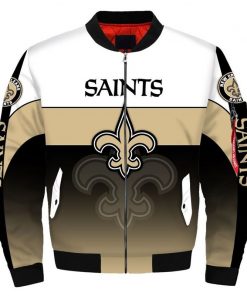 NFL Sport New Orleans Saints Bomber Jacket Design 3D Full Printed Sizes S - 5XL - NABU112