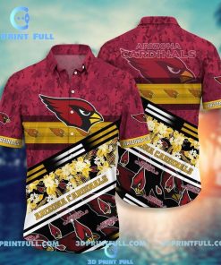NFL Sport Arizona Cardinals Button Shirt Design 3D Full Printed Sizes S - 5XL NABO193