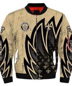 NFL Sport New Orleans Saints Bomber Jacket Design 3D Full Printed Sizes S - 5XL - NABU105
