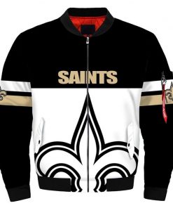 NFL Sport New Orleans Saints Bomber Jacket Design 3D Full Printed Sizes S - 5XL - NABU102