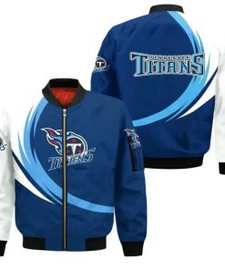 NFL Sport Tennessee Titans Bomber Jacket Design 3D Full Printed Sizes S - 5XL - NABU79