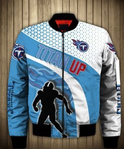 NFL Sport Tennessee Titans Bomber Jacket Design 3D Full Printed Sizes S - 5XL - NABU76