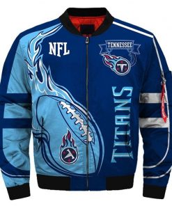 NFL Sport Tennessee Titans Bomber Jacket Design 3D Full Printed Sizes S - 5XL - NABU74