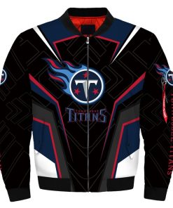 NFL Sport Tennessee Titans Bomber Jacket Design 3D Full Printed Sizes S - 5XL - NABU71