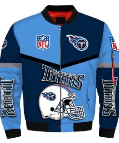 NFL Sport Tennessee Titans Bomber Jacket Design 3D Full Printed Sizes S - 5XL - NABU70