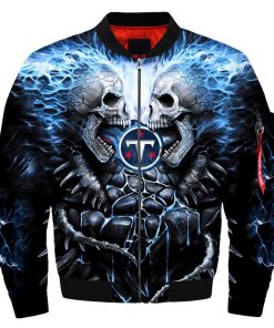 NFL Sport Tennessee Titans Bomber Jacket Design 3D Full Printed Sizes S - 5XL - NABU63