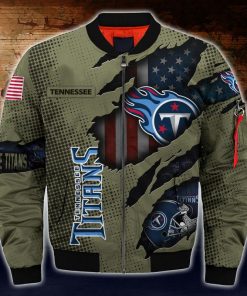 NFL Sport Tennessee Titans Bomber Jacket Design 3D Full Printed Sizes S - 5XL - NABU62
