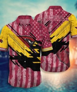 NFL Sport Arizona Cardinals US Flag Button Shirt Design 3D Full Printed Sizes S - 5XL NABO190