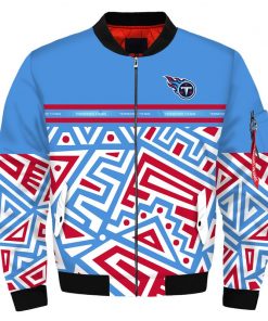 NFL Sport Tennessee Titans Bomber Jacket Design 3D Full Printed Sizes S - 5XL - NABU58