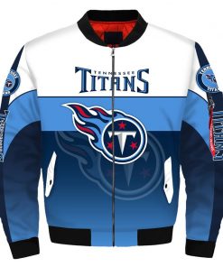 NFL Sport Tennessee Titans Bomber Jacket Design 3D Full Printed Sizes S - 5XL - NABU56