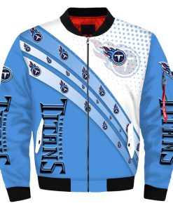 NFL Sport Tennessee Titans Bomber Jacket Design 3D Full Printed Sizes S - 5XL - NABU55