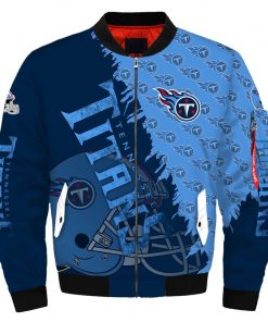 NFL Sport Tennessee Titans Bomber Jacket Design 3D Full Printed Sizes S - 5XL - NABU54