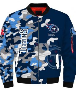 NFL Sport Tennessee Titans Bomber Jacket Design 3D Full Printed Sizes S - 5XL - NABU53