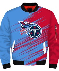 NFL Sport Tennessee Titans Bomber Jacket Design 3D Full Printed Sizes S - 5XL - NABU48