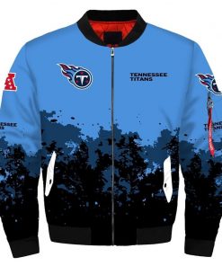 NFL Sport Tennessee Titans Bomber Jacket Design 3D Full Printed Sizes S - 5XL - NABU46