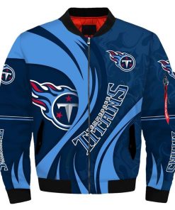 NFL Sport Tennessee Titans Bomber Jacket Design 3D Full Printed Sizes S - 5XL - NABU43