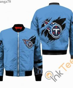 NFL Sport Tennessee Titans Bomber Jacket Design 3D Full Printed Sizes S - 5XL - NABU39