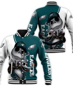 NFL Sport Philadelphia Eagles Baseball Jacket Design 3D Full Printed Sizes S - 5XL NMAF69
