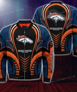 NFL Sport Denver Broncos Bomber Jacket Design 3D Full Printed Sizes S - 5XL - NABY09