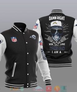 NFL Sport Los Angeles Rams Baseball Jacket Design 3D Full Printed Sizes S - 5XL NMKI106