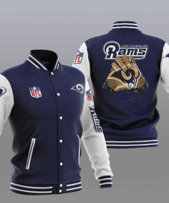 NFL Sport Los Angeles Rams Baseball Jacket Design 3D Full Printed Sizes S - 5XL NMKI104