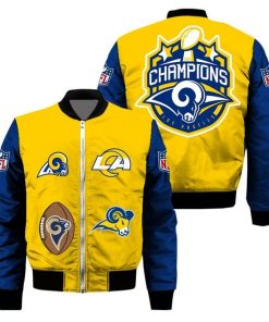 NFL Sport Los Angeles Rams Bomber Jacket Design 3D Full Printed Sizes S - 5XL - NMKI57