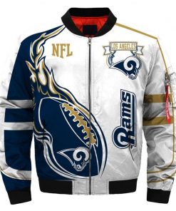 NFL Sport Los Angeles Rams Bomber Jacket Design 3D Full Printed Sizes S - 5XL - NMKI54