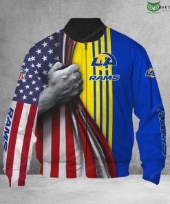 NFL Sport Los Angeles Rams US Flag Bomber Jacket Design 3D Full Printed Sizes S - 5XL - NMKI53