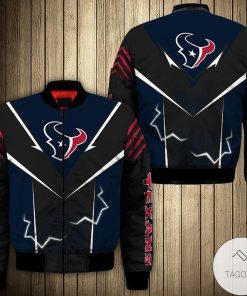 NFL Sport Houston Texans Bomber Jacket Design 3D Full Printed Sizes S - 5XL Perfect Gift - NABR73