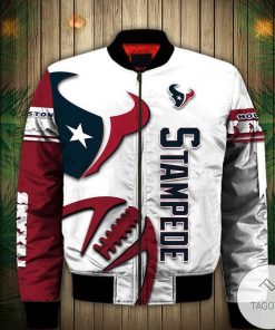 NFL Sport Houston Texans Bomber Jacket Design 3D Full Printed Sizes S - 5XL Perfect Gift - NABR70