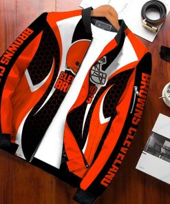 NFL Cleveland Browns Bomber Jacket Design 3D Full Printed Sizes S - 5XL N92202