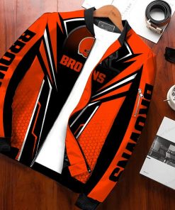 NFL Cleveland Browns Bomber Jacket Design 3D Full Printed Sizes S - 5XL N91501