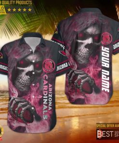 NFL Sport Arizona Cardinals Custom Name Button Shirt Design 3D Full Printed Sizes S - 5XL NABO53