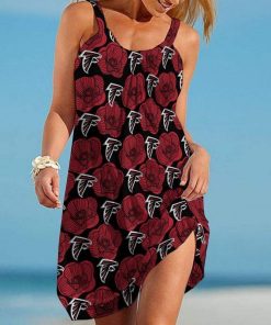 NFL Atlanta Falcons Roses are Roses Limited Edition Beach Dress Summer NLA008829
