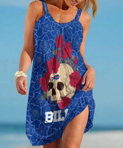 NFL Buffalo Bills Roses And Skull Limited Edition Beach Dress Summer NLA008913