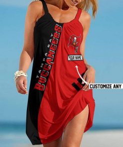 NFL Tampa Bay Buccaneers Summer Beach Dress Sizes S - 5XL Custom Name N91713