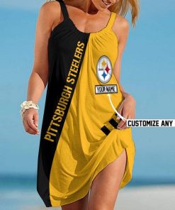 NFL Pittsburgh Steelers Summer Beach Dress Sizes S - 5XL Custom Name N91710