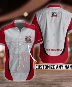 NCAA Alabama Crimson Tide Button Shirt Design 3D Full Printed Custom Name Sizes S - 5XL NC92119
