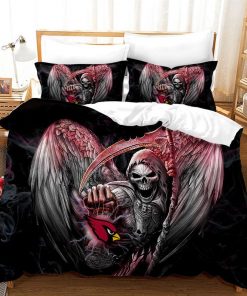 Sport AC Skull Bedding Set Cover Design 3D - NABO103
