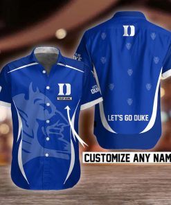 NCAA Duke Blue Devils Button Shirt Design 3D Full Printed Custom Name Sizes S - 5XL NC92113