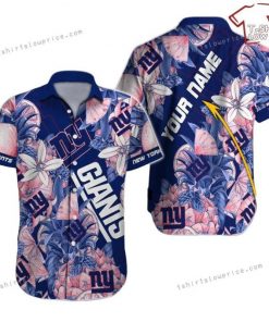 NFL Sport New York Giants Custom Name Button Shirt Design 3D Full Printed Sizes S - 5XL NABI409