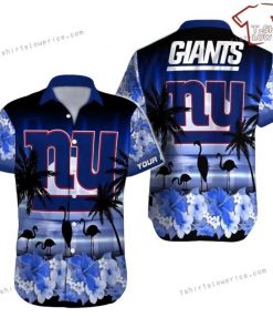 NFL Sport New York Giants Custom Name Button Shirt Design 3D Full Printed Sizes S - 5XL NABI408