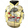 Harley Davidson Mickey Mouse Ride Motorcycle Zip Hoodie Design 3D Full Printed Sizes S - 5XL - NMQI25D