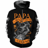 Harley Davidson Papa The Man The Myth The Legend Zip Hoodie Design 3D Full Printed Sizes S - 5XL - NMQI24C