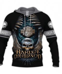 Harley Davidson Hoodie Design 3D Full Printed Sizes S - 5XL - NMQI28D