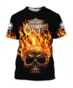 Harley Davidson T-Shirt Design 3D Full Printed Sizes S - 5XL - NAQA526A