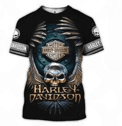 Harley Davidson T-Shirt Design 3D Full Printed Sizes S - 5XL - NMQI28A