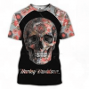 Harley Davidson T-Shirt Design 3D Full Printed Sizes S - 5XL - NAIA222A